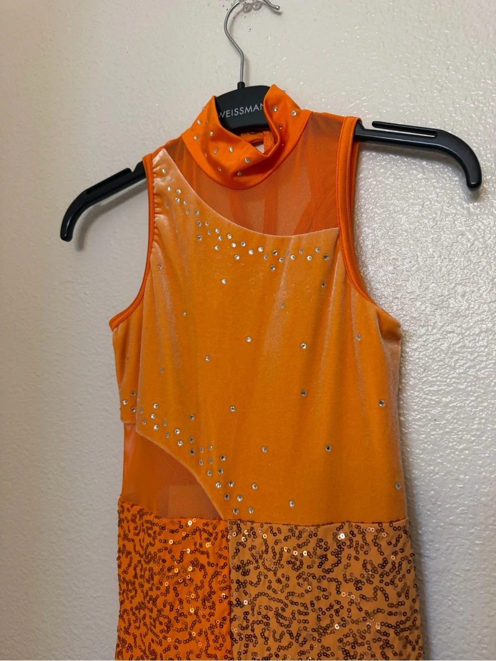 WEISSMAN Elite Dance Costume wide leg unitard Let's Groove 16752 contemporary MC